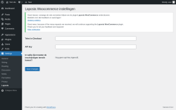 Page screenshot: Settings &rarr; Laposta