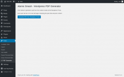 Page screenshot: Tools → LT PDF Generator