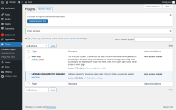 Page screenshot: Plugins ‹ Test site — WordPress