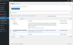 Page screenshot: Plugins ‹ Test site — WordPress