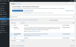 Page screenshot: Plugins &lsaquo; Test site &mdash; WordPress