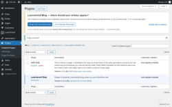 Page screenshot: Plugins &lsaquo; Test site &mdash; WordPress