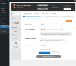 Page screenshot: LDAP/AD Login for Intranet