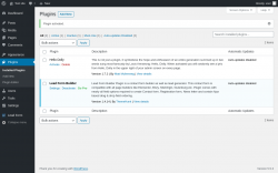 Page screenshot: Plugins ‹ Test site — WordPress