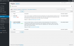 Page screenshot: Plugins ‹ Test site — WordPress
