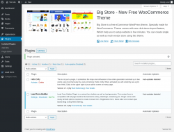 Page screenshot: Plugins ‹ Test site — WordPress
