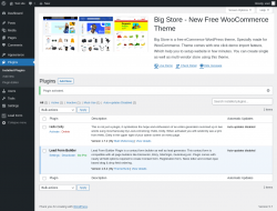 Page screenshot: Plugins ‹ Test site — WordPress