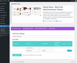 Page screenshot: Lead Form → Add Forms