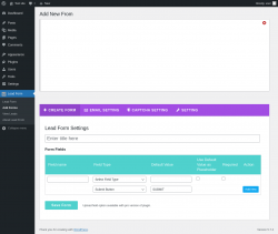 Page screenshot: Lead Form → Add Forms