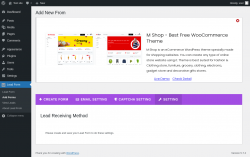 Page screenshot: Lead Form → Add Forms → Setting