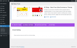 Page screenshot: Lead Form → Add Forms → Email Setting
