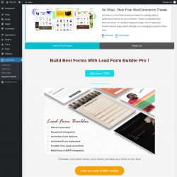 Page screenshot: Lead Form → Premium Version