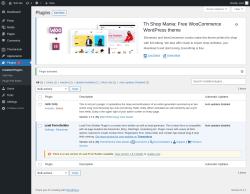 Page screenshot: Plugins ‹ Test site — WordPress