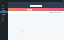 Page screenshot: HubSpot &lsaquo; Test site &mdash; WordPress