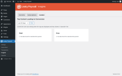 Page screenshot: Leaky Paywall → Insights → Content