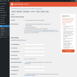 Page screenshot: Leaky Paywall → Payments