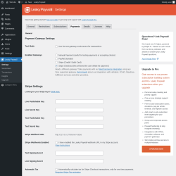 Page screenshot: Leaky Paywall → Payments