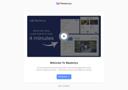 Page screenshot: Masteriyo LMS - Onboarding