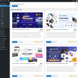 Page screenshot: LearnPress &rarr; Themes
