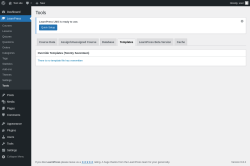 Page screenshot: LearnPress → Tools → Templates