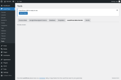 Page screenshot: LearnPress → Tools → LearnPress Beta Version