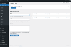Page screenshot: LearnPress → Tags