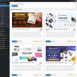 Page screenshot: LearnPress → Themes