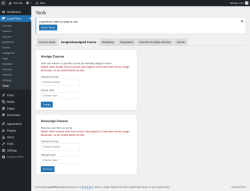 Page screenshot: LearnPress → Tools → Assign/Unassigned Course