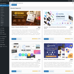 Page screenshot: LearnPress → Themes