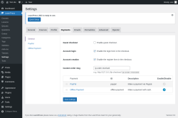 Page screenshot: LearnPress → Settings → Payments