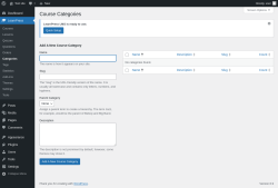 Page screenshot: LearnPress → Categories