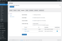 Page screenshot: LearnPress &rarr; Settings &rarr; Payments