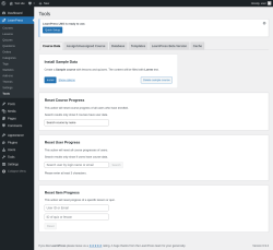 Page screenshot: LearnPress &rarr; Tools