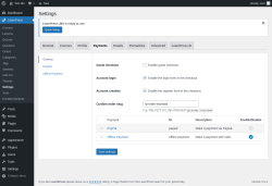Page screenshot: LearnPress &rarr; Settings &rarr; Payments