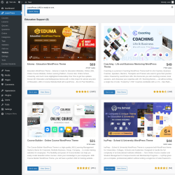 Page screenshot: LearnPress &rarr; Themes