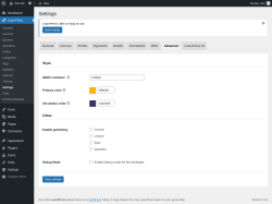 Page screenshot: LearnPress &rarr; Settings &rarr; Advanced