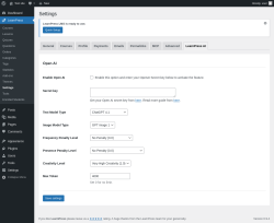 Page screenshot: LearnPress &rarr; Settings &rarr; LearnPress AI
