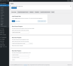 Page screenshot: LearnPress &rarr; Tools