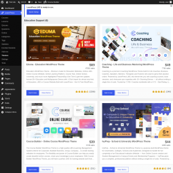 Page screenshot: LearnPress &rarr; Themes