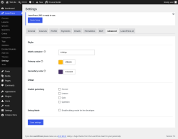 Page screenshot: LearnPress &rarr; Settings &rarr; Advanced