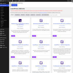 Page screenshot: LearnPress &rarr; Add-ons