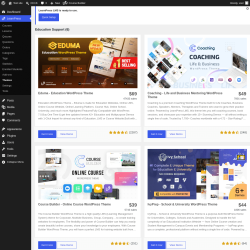 Page screenshot: LearnPress &rarr; Themes