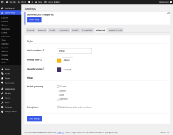 Page screenshot: LearnPress &rarr; Settings &rarr; Advanced
