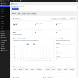 Page screenshot: LearnPress &rarr; Statistics
