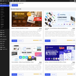 Page screenshot: LearnPress &rarr; Themes