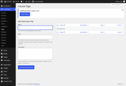 Page screenshot: LearnPress &rarr; Tags