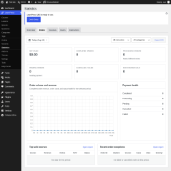 Page screenshot: LearnPress &rarr; Statistics &rarr; Orders