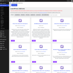 Page screenshot: LearnPress &rarr; Add-ons