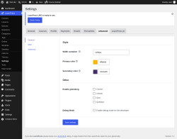 Page screenshot: LearnPress &rarr; Settings &rarr; Advanced