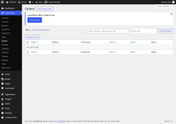 Page screenshot: LearnPress &rarr; Orders